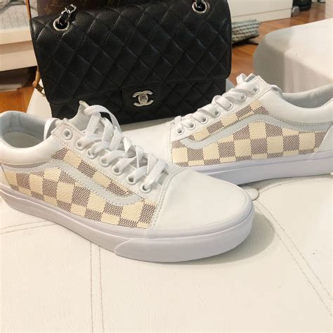 rood checkered louis vuitton sneakers